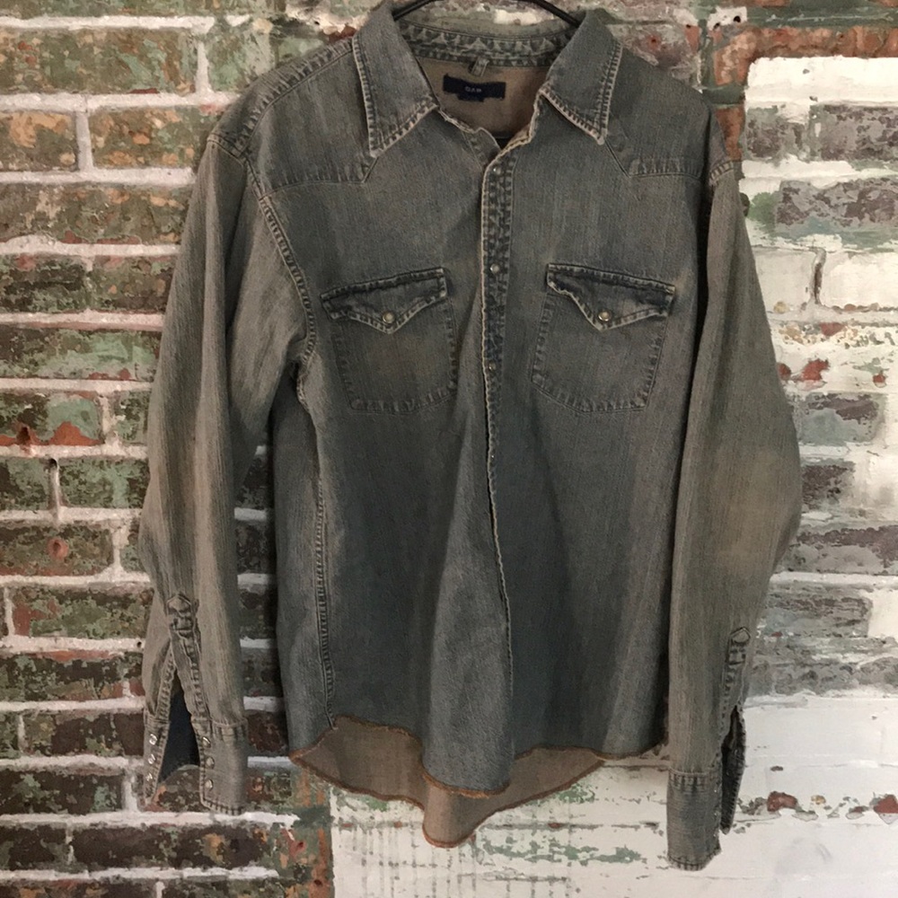 Western denim shirt